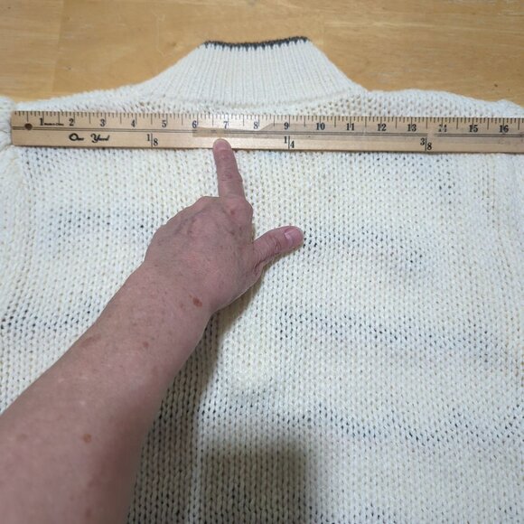 JAMIE SCOTT Vintage Women's sweater sz M long sleeve sweater knitted by hand - Picture 12 of 16